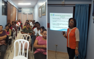Segunda charla educativa sobre la finalidad del seguro del Riesgo laboral.
